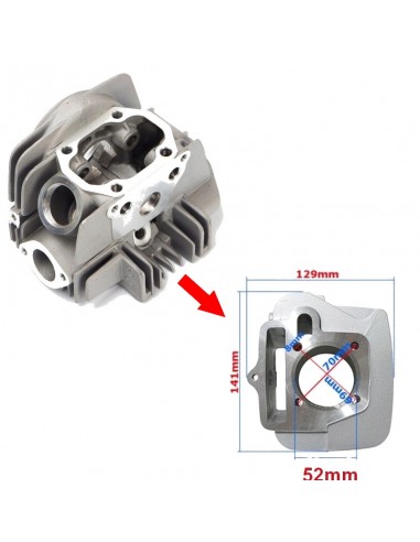 Głowica z komorą 52mm do Romet Ogar 125 Benzer WS 125