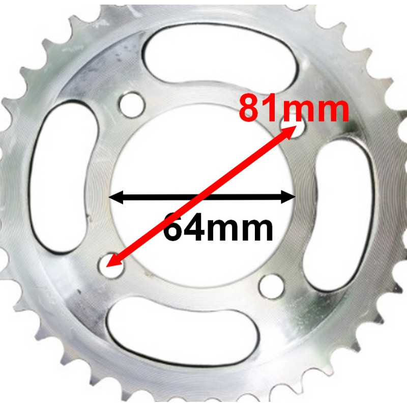 Zębatka napędowa tylna 41 zębów do motocykli