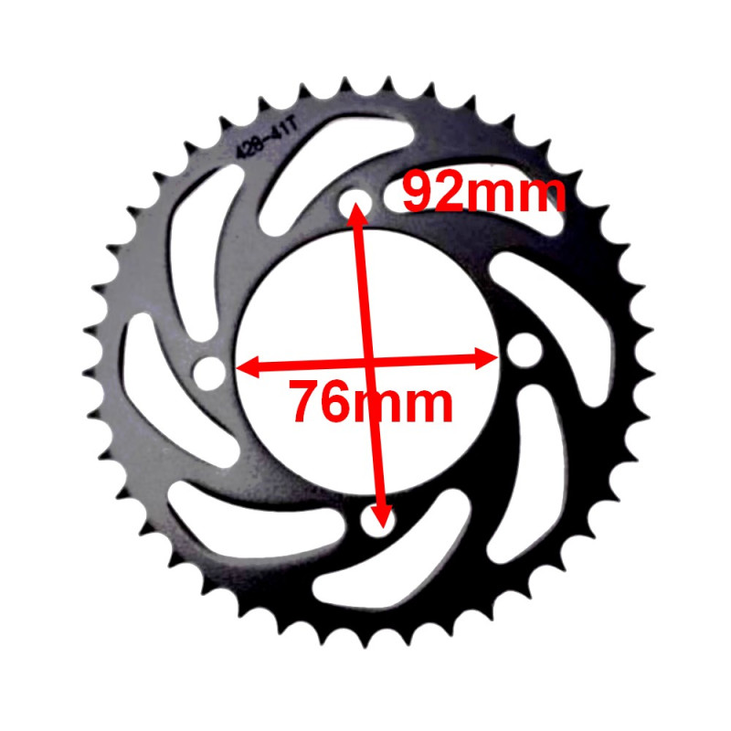 Zębatka tylna cross pit bike 125 KXD MRF 120 MRF 140 Taotao DB27